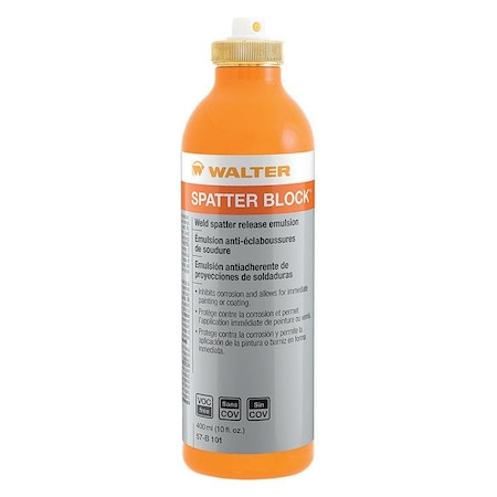 Walter Surface Technologies Af Refill. Bottle, Spatter Block 57B101